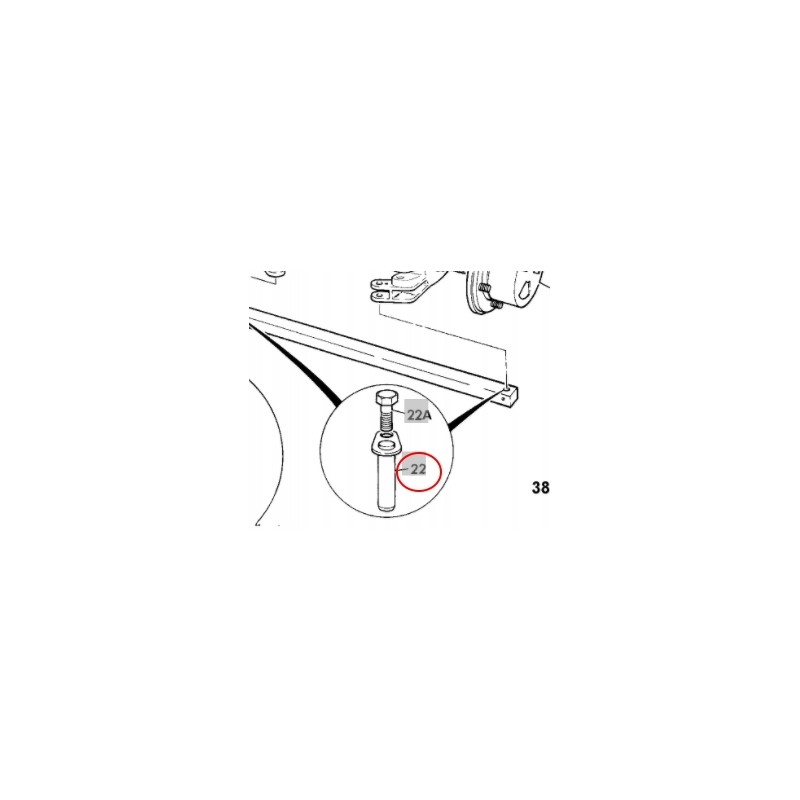 Stub pin jcb 3cx 4cx 911 22800