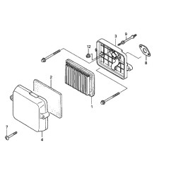 Honda gx100 filter housing gasket 17228 z0d v01