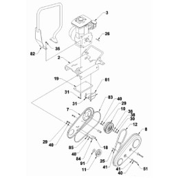 Wacker vp2050r V-belt 0051013