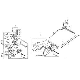 Honda gx340 gx390 throttle lever 16571 ze3 w00
