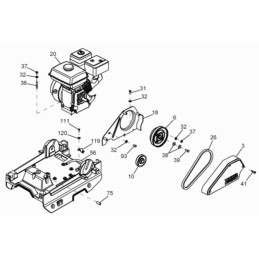 Wacker wpu1550 V-belt 0402007