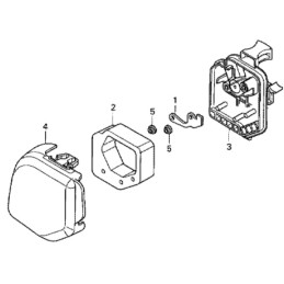 Honda gx25 air filter cover 17231 z0h 010