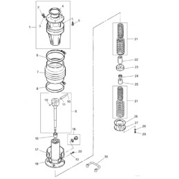 Wacker BS rammers, impact column seal 1005992
