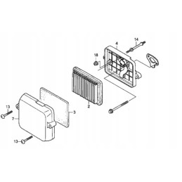 Honda gx100 filter cover 17231 z0d 010