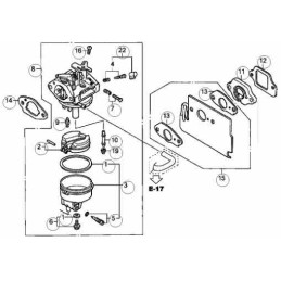 Honda gcv carburetor gasket 16211 zl8,000