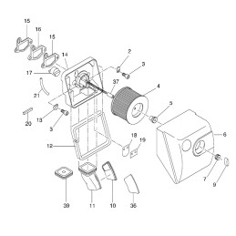 Hatz 1b20 housing angle rubber 04103000