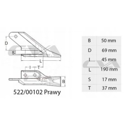 Zab jcb right side mini excavator type shark 1 90kg