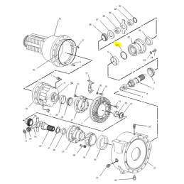 O ring rear bridge cat backhoe loader bcd series