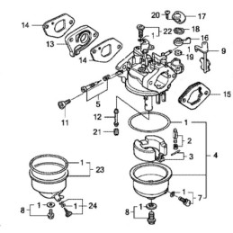 Honda gxv120 carburetor gasket 16212 zg9 j60
