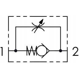 Hydraulic check valve in 1 side 3 8 30l