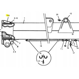 75mm cat telehandler slide pad