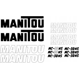 Stickers decal manitou mc 30ns forklift