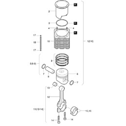 Hatz 1d50 lubrication tube 01655700