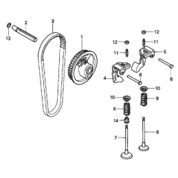 Honda gx100 gxr120 intake valve 14711 z0d 000