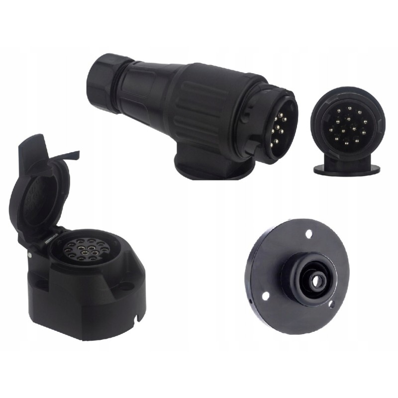 Socket, 13-pin screw-in plug with washer