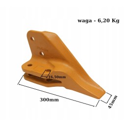 Left side tooth, Komatsu system
