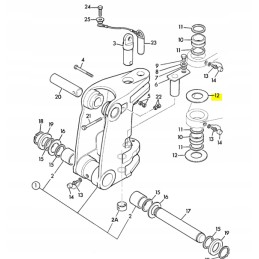 Tailstock washer 4mm for JCB backhoe loader