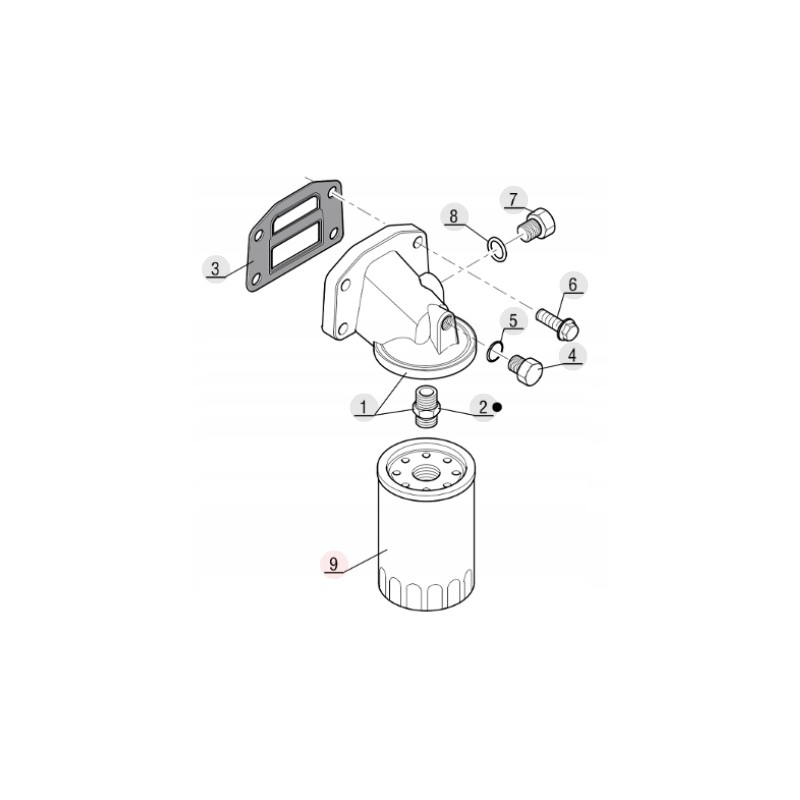 Original Manitou 133755 engine oil filter