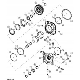 O ring t158580 john deere 670g 672g 770g 772g 870g