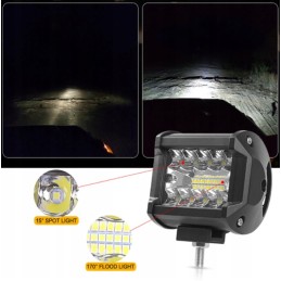 Led 60w halogen searchlight work lamp 12v 24v