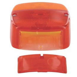 Rear lamp cover, square, left and right, Hella