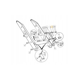 Front arm pin jcb 3cx 4cx 811 90471