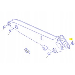 Cat 428 Rear Arm Cylinder Bushing 2136682