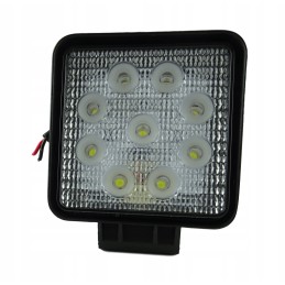 Work lamp 9x LED square aluminum 2100l