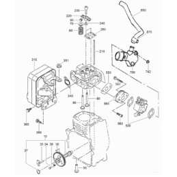 Wacker wm100 eh10 intake valve 0217797