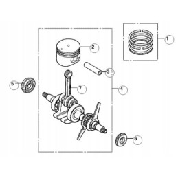 Honda gx35 piston rings 13010 zm5 000
