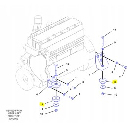 Engine mount cat 428b 7c4349