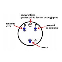 Temperature indicator sensor 24v universal 1 8