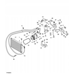 John Deere V-belt 5080g 5090g 5090gh