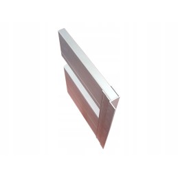 Closing profile with a nose for the side, aluminum 25mm