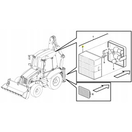 Volvo backhoe loader lamp shade