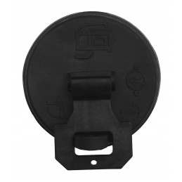 Black fuel cap