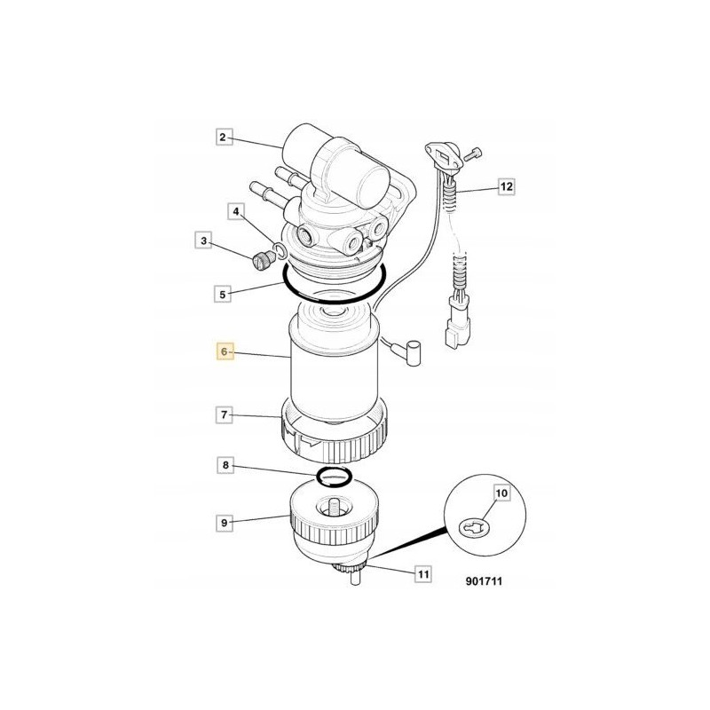 Fuel filter JCB Tier 4 Ekomax 32 925950