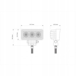 Work lamp 3LED halogen flood 7 1w 10 30v 630lm