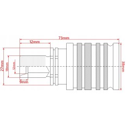 Euro quick connector set, M18 socket, M18 plug