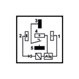 Bistable impulse automotive relay 4 times