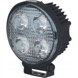 Round halogen work lamp 4 LED 9 32v 2800lm