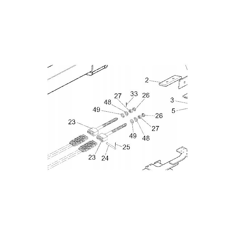 Manitou mrt telescope chain mounting pin