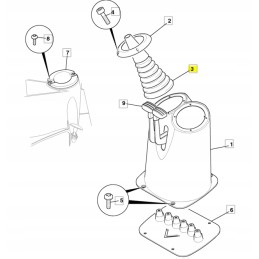 Rubber cover for JCB backhoe loader jack