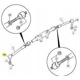 Rod end cover for JCB backhoe loader