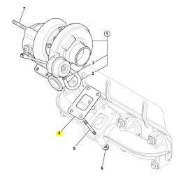 JCB dieselmax tier 3 turbocharger gasket