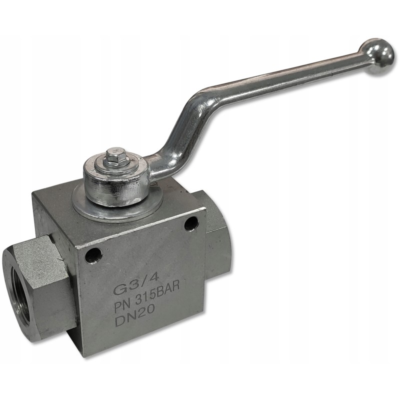 Strong 2-way hydraulic ball valve 3 4 100l