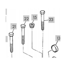 JCB Perkins head screw, replace 02 100121