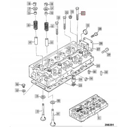 JCB Perkins long head screw, order 02 100122