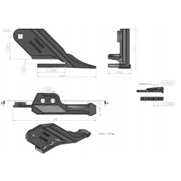 Right side tooth jcb 332 c4390