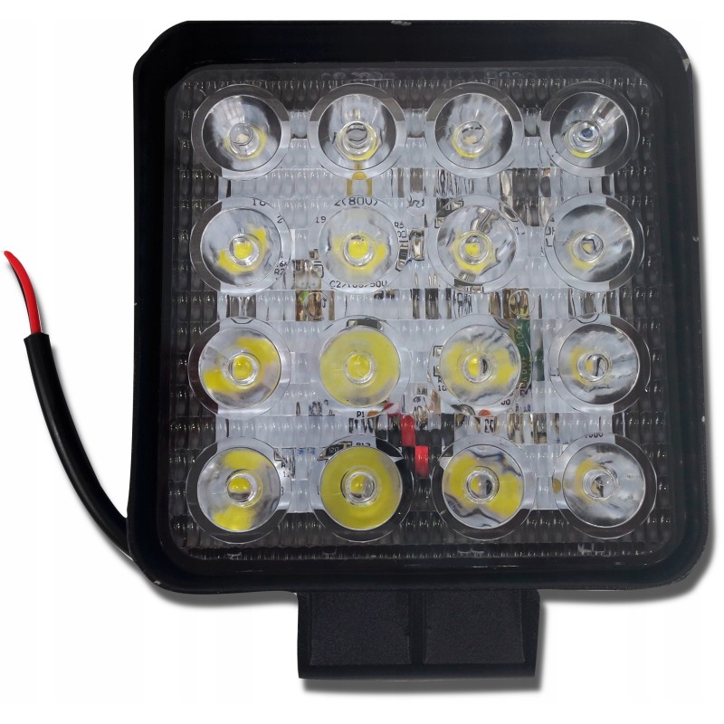 Reflector LED work lamp square 9 32v 16x3w